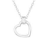 Heart - 925 Sterling Silver Silver Necklaces SD46693