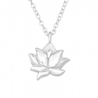 Lotus - 925 Sterling Silver Silver Necklaces SD46707