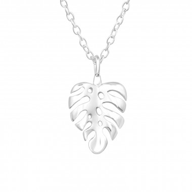 Leaf - 925 Sterling Silver Silver Necklaces SD46708