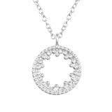 Circle - 925 Sterling Silver Silver Necklaces SD46710