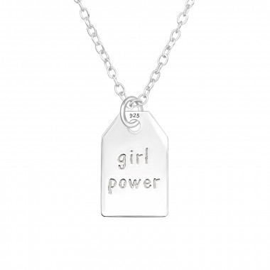 Girl Power - 925 Sterling Silver Silver Necklaces SD46716