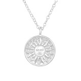 Sun - 925 Sterling Silver Silver Necklaces SD46722