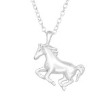 Horse - 925 Sterling Silver Silver Necklaces SD46725