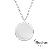 Disc - 925 Sterling Silver Silver Necklaces SD46728
