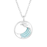 Wave - 925 Sterling Silver Silver Necklaces SD46805