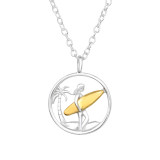 Surfer Girl - 925 Sterling Silver Silver Necklaces SD46993