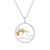 Sunset - 925 Sterling Silver Silver Necklaces SD46995