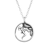 Hiker - 925 Sterling Silver Silver Necklaces SD47001
