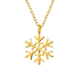 Snowflake - 925 Sterling Silver Silver Necklaces SD47015