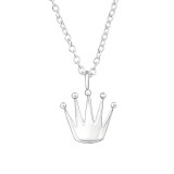 Crown - 925 Sterling Silver Silver Necklaces SD47626