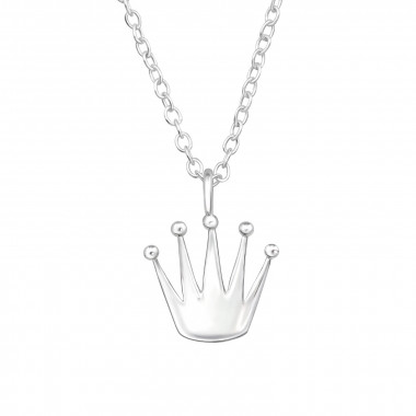 Crown - 925 Sterling Silver Silver Necklaces SD47626