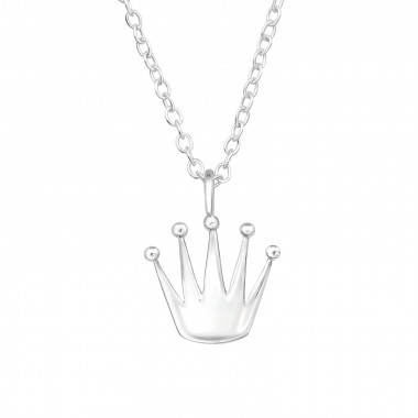 Crown - 925 Sterling Silver Silver Necklaces SD47626