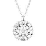 Zodiac Sign - 925 Sterling Silver Silver Necklaces SD47627