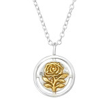 Rose - 925 Sterling Silver Silver Necklaces SD47628