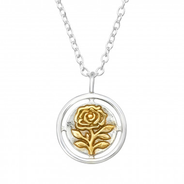 Rose - 925 Sterling Silver Silver Necklaces SD47628