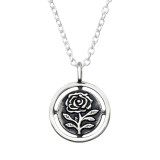 Rose - 925 Sterling Silver Silver Necklaces SD47629