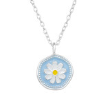 Flower - 925 Sterling Silver Silver Necklaces SD47637