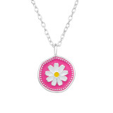 Flower - 925 Sterling Silver Silver Necklaces SD47639