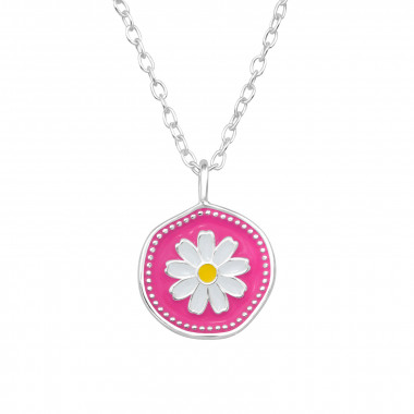 Flower - 925 Sterling Silver Silver Necklaces SD47639