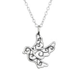 Bird - 925 Sterling Silver Silver Necklaces SD47677
