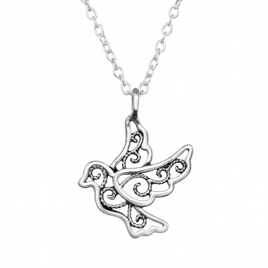 Bird - 925 Sterling Silver Silver Necklaces SD47677