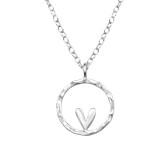 Heart - 925 Sterling Silver Silver Necklaces SD49812