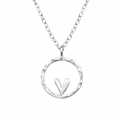 Heart - 925 Sterling Silver Silver Necklaces SD49812