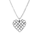 Heart - 925 Sterling Silver Silver Necklaces SD49813