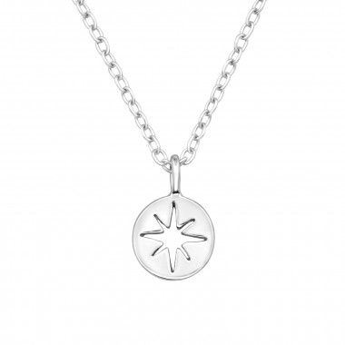 Star - 925 Sterling Silver Silver Necklaces SD49854