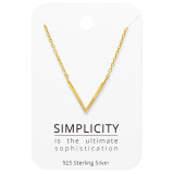 Chevron - 925 Sterling Silver Necklace & Stud Sets SD45502
