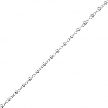 Cable Chain With 2mm Balls - 925 Sterling Silver Chain Alone SD35731