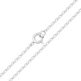 Cable Chain 39cm - 925 Sterling Silver Chain Alone SD44924