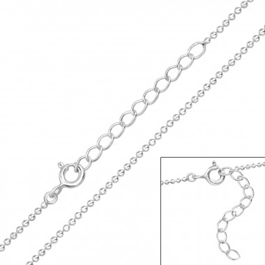 39cm Balls - 925 Sterling Silver Chain Alone SD48099