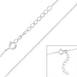 39cm Cable Chain - 925 Sterling Silver Chain Alone SD48105