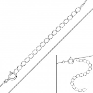 45cm Snake Chain - 925 Sterling Silver Chain Alone SD48108