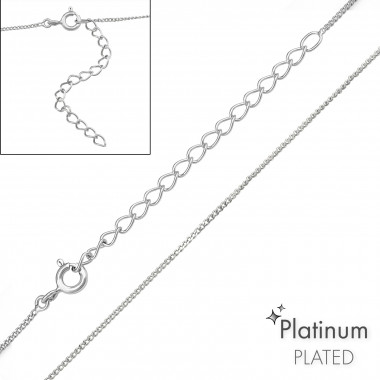 45cm Snake - 925 Sterling Silver Chain Alone SD48609
