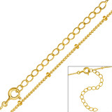 45cm Cable - 925 Sterling Silver Chain Alone SD48612