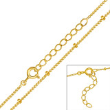 39cm Cable - 925 Sterling Silver Chain Alone SD48614