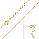 39cm Cable - 925 Sterling Silver Chain Alone SD48618