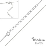 45cm Square Link - 925 Sterling Silver Chain Alone SD48629