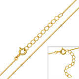 39cm Cable Chain - 925 Sterling Silver Chain Alone SD48634