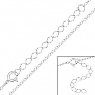 Cable Chain 54cm - 925 Sterling Silver Chain Alone SD48669