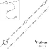 Cable Chain 55cm - 925 Sterling Silver Chain Alone SD48670