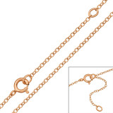 Cable Chain 45cm - 925 Sterling Silver Chain Alone SD48671