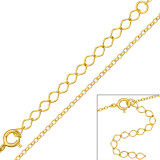 Cable Chain 46cm - 925 Sterling Silver Chain Alone SD48672