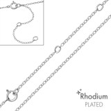 Cable Chain 45cm - 925 Sterling Silver Chain Alone SD48674