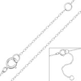 Cable Chain 45cm - 925 Sterling Silver Chain Alone SD48686