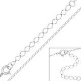 Cable Chain 47cm - 925 Sterling Silver Chain Alone SD48691
