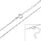 45cm Singapore Chain - 925 Sterling Silver Chain Alone SD50984