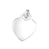 Heart - 925 Sterling Silver Engravable Pendants SD46770